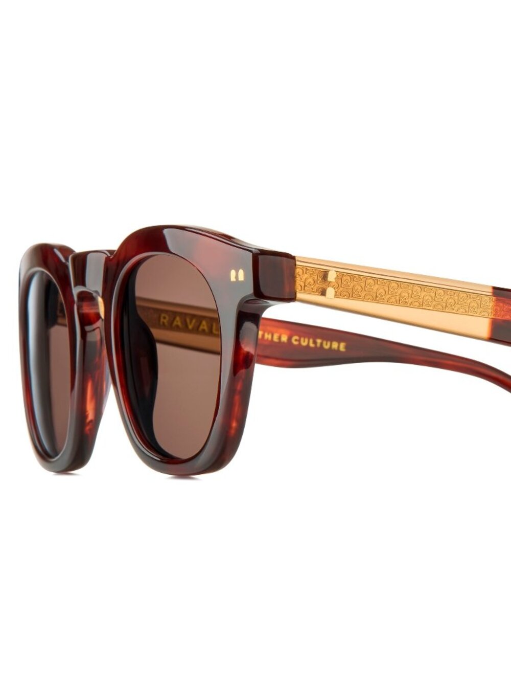 New Raval Eyewear Men's Sunglasses Havana Square Brown Lens Acetate Frame GATS